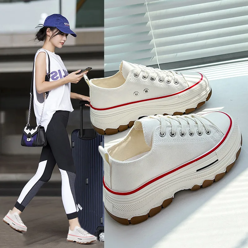 

2024Women's Shoes Round Toe Flat Shoes Casual Women's Sports Espadilles Platform Crawling Shoes Retro Summer New Style