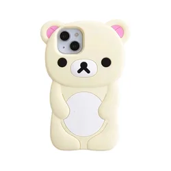 Kawaii Rilakkuma 3D Cartoon Silicone Soft Phone Case - iPhone 6 6 S (6)