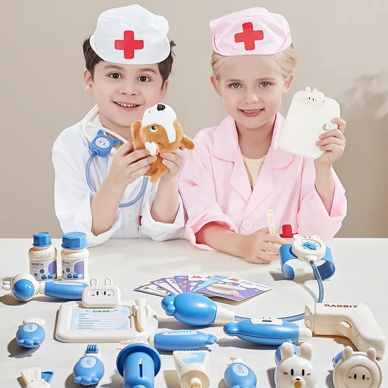 Kids Doctor Toys Hospital Nurse Doctor Role Play Kit Medical Dentist Kit Educational Toy for Boys Girls Birthday Xmas Gift 3