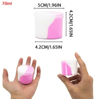 1Pcs/4Pcs Super Stretchy Bicolor  Butter Slime Kit-Scented DIY Fluffy Silly Putty with Strawberry Coffee Charms,Anti-Stress Toy 2