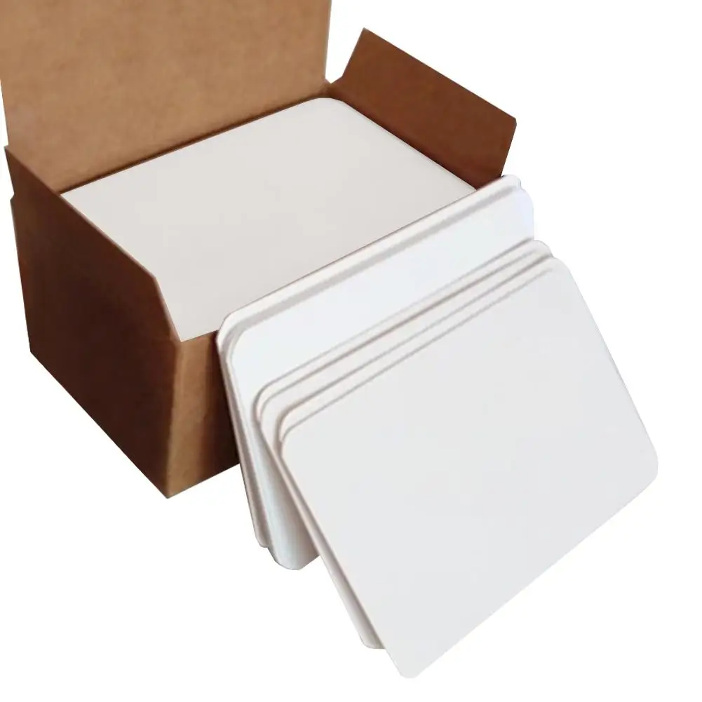 Blank White Cardstock - Postcards, Index and Flash Cards - 5 x 7 - 100 Per  Pack