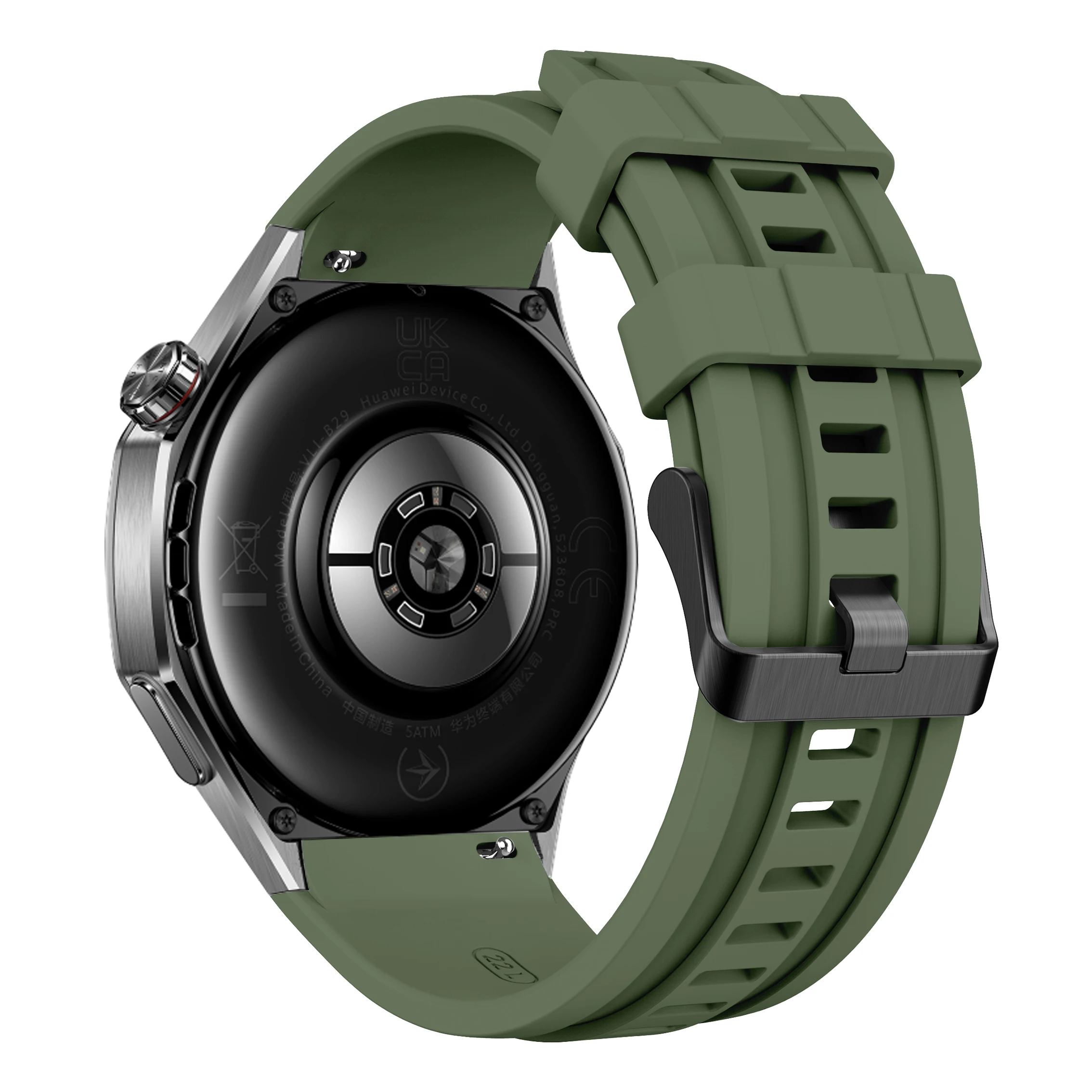 Soft Silicone Adjustable Sport Strap for Smartwatches - No Gaps Design