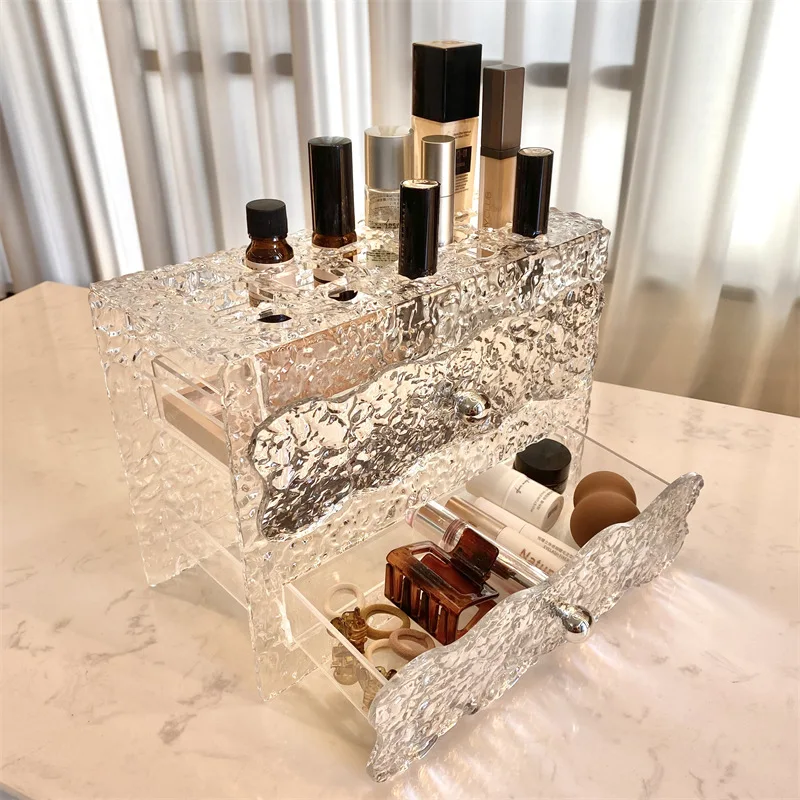 

Internet celebrity box, cosmetics lipstick storage rack, dustproof drawer type multi-layer finishing storage rack