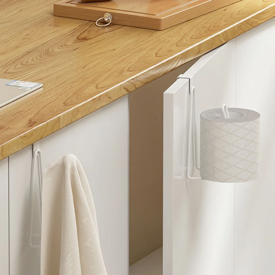 Toilet Roll Paper Holder Organizer 1 Pc paper towel holder toilet paper holder toilet paper rack toilet roll holder paper towel rack Wall Mount Storage Stand Kitchen Bathroom No Drill Tissue Towel Dispenser