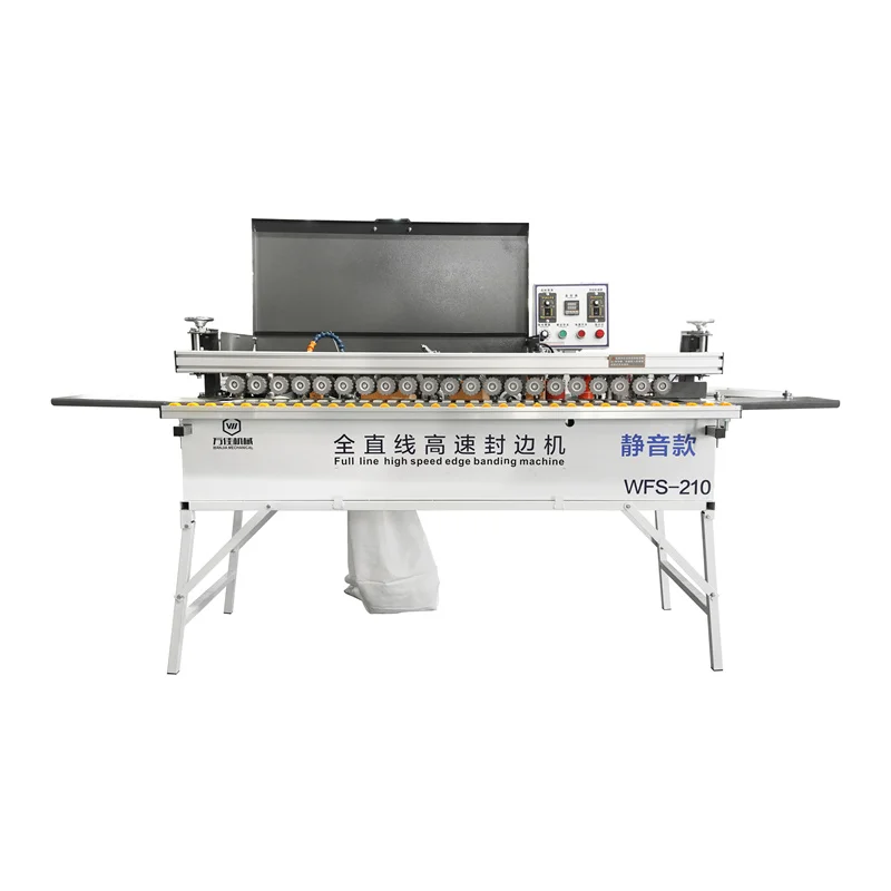 WFS-210 Edge Banding Machine Straight Line Trimming Brushless Motor Silent Fully Automatic High Speed