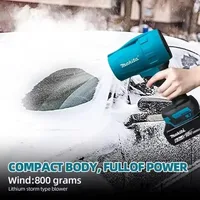 Souffleur à jet électrique portatif Makita 30000RPM sans balais haute puissance, turbo, pour neige, feuilles et poussière, compatible avec batterie 18V 5