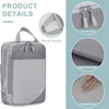 Breathable Mesh Travel Essentials Set, Compression Packaging Cube, Hand Luggage Organizer, Breathable, 0279B, 7Pcs 6