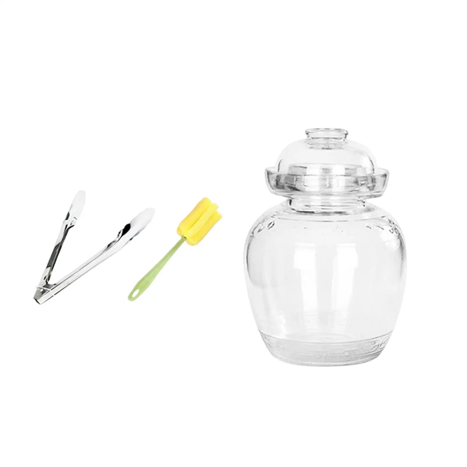 Professional Glass Pickle Jar Thick Stable for Home Dining Table 3