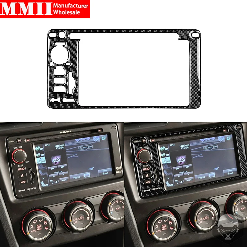 

Автомобильные аксессуары из углеродного волокна, рамка навигационной панели, Обложка, декоративная наклейка для Subaru Impreza XV Crosstrek 2012 2013 2014