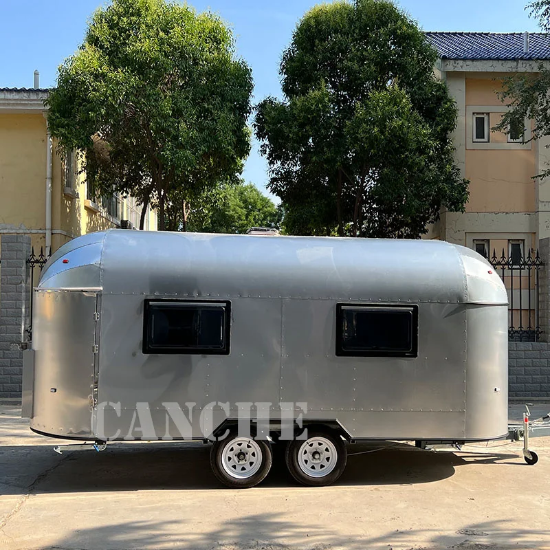 Airstreamcampingtraileroutdoormobilefoodvanfoodtruckstainless