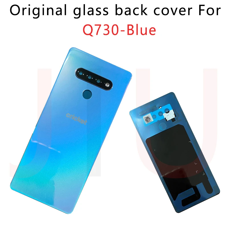 

100% Original For Stylo 6 / K71 / Q730 LMQ730 Back Cover Battery Housing Door Replacement Parts with camera lens glass