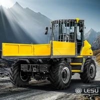 4x4 LESU 1/14 RC Hydraulic Metal Dumper 6MDX-B Car Remote Control Tipper Truck Painted Assembled Toy Light Sound ESC TH23011 1