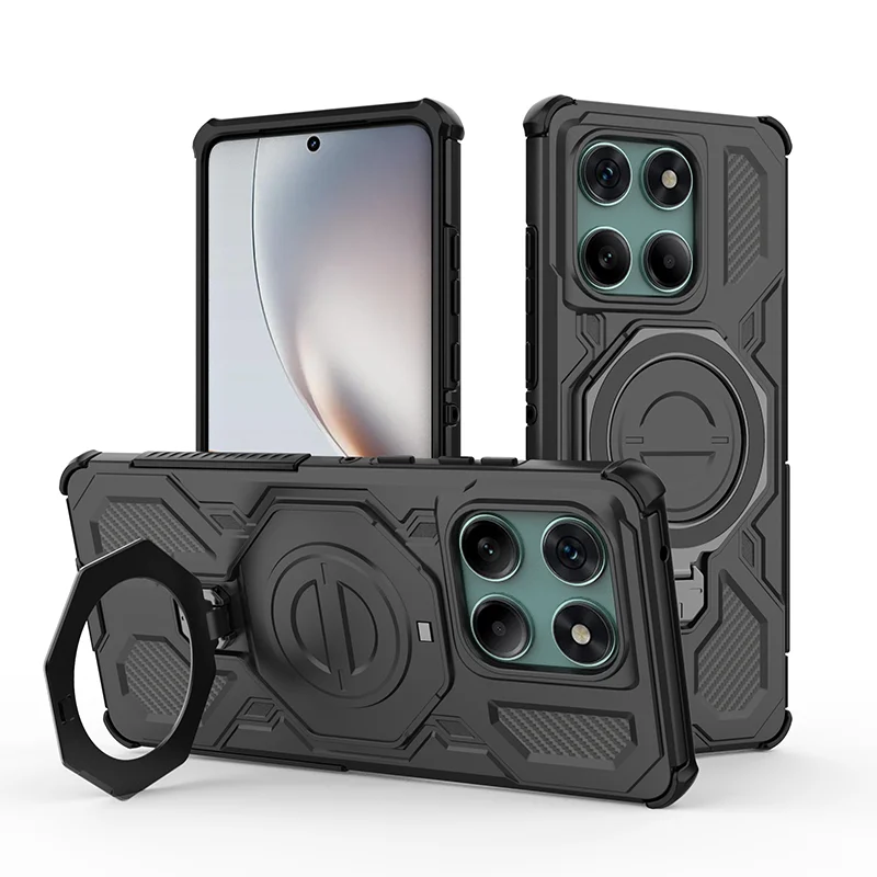 Airbag Anti-Drop Protective Case with Rotatable Magnetic Ring Holder