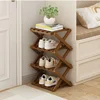Bamboo Shoe Rack Multi Layer Simplicity Telescopic Shoe Rack No Installation Required Foldable Not Occupying Space Storage Rack 1