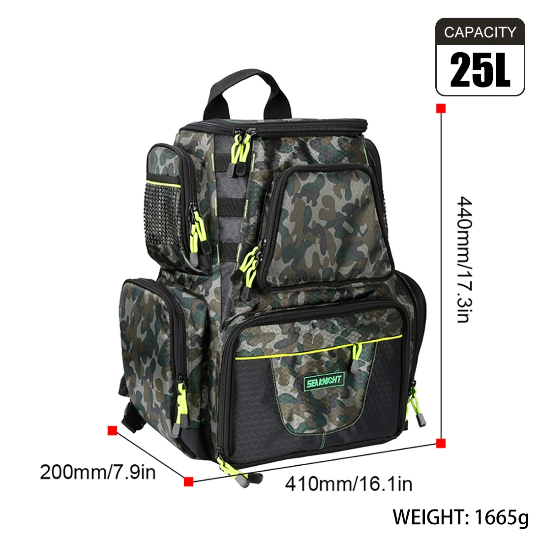 SeaKnight Brand 25L 7.5L Backpack Large Storage Fishing Bags