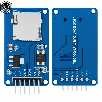1pcs/5pcs For Micro SD card mini TF card reader module SPI interfaces with level converter chip for arduino 1