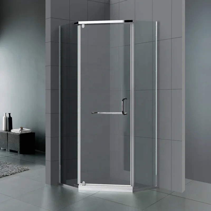 Frameless Sliding Shower Enclosure for Bathroom, Single Shower Door, Obscure Glass, 10 mm 3
