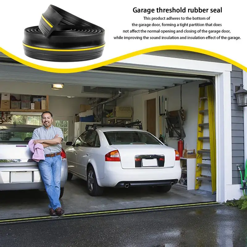 RubberGarageDoorThresholdSealWeatherproofFreeCuttingSealing