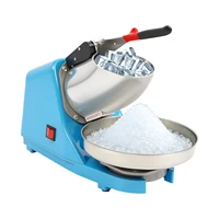 Broyeur à glace électrique, capacité de broyage robuste de 143,3 lb/h, lame en acier inoxydable 2200 tr/min, épaisseur de glace réglable avec protection contre la surchauffe, pour smoothies, cocktails et glace pilée. 1