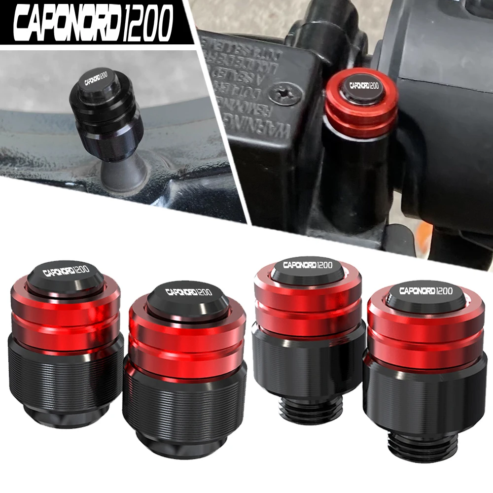 

Motorcycle Rearview Mirror Plug Hole Screw Cap & Tire Valve Stem Caps Cover FOR Aprilia CAPANORD 1200 Rally 2014 2015 2016 2017