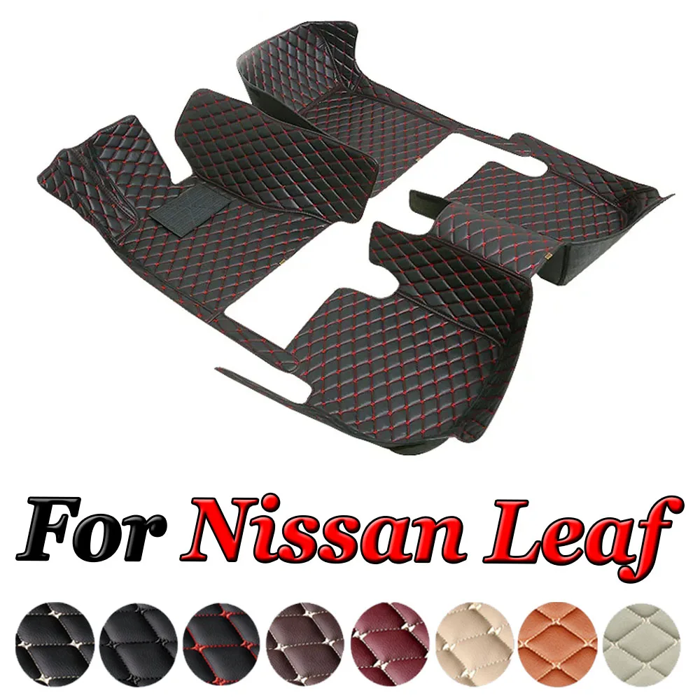 

Floor Mats For Nissan Leaf ZE0 AZE0 2011~2017 Dirt-resistant Car Mats luxury Leather Mat Anti-dirt Pad Car Accessories Interior