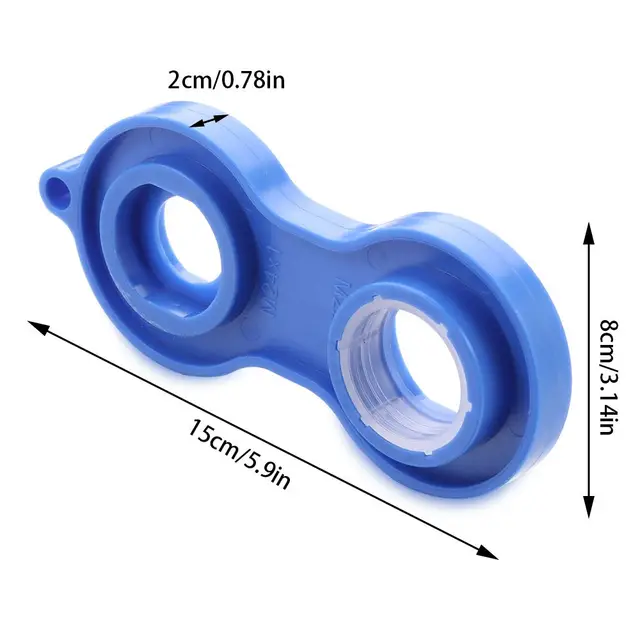 ประแจถอดก๊อกน้ำตัวกรองน้ำอเนกประสงค์ประแจซ่อมก๊อกน้ำสีน้ำเงิน/ส้มประแจอุปกรณ์ทำมือ 6