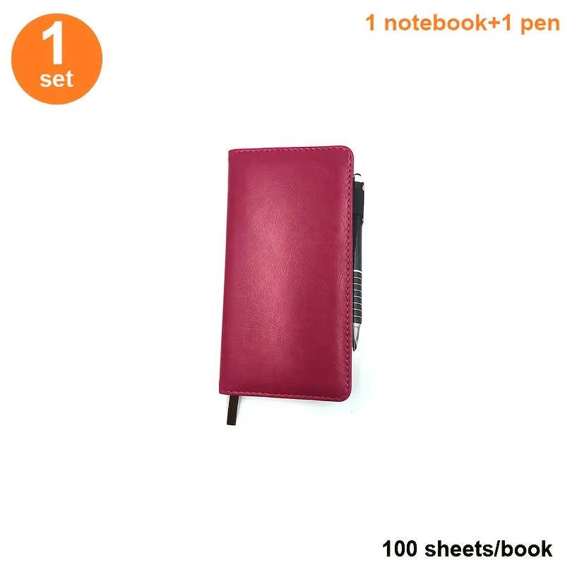 Multifunctional Planner Set with Metal Pen and Removable Pages – Portable Notebook & Notepad for Meetings and Journaling