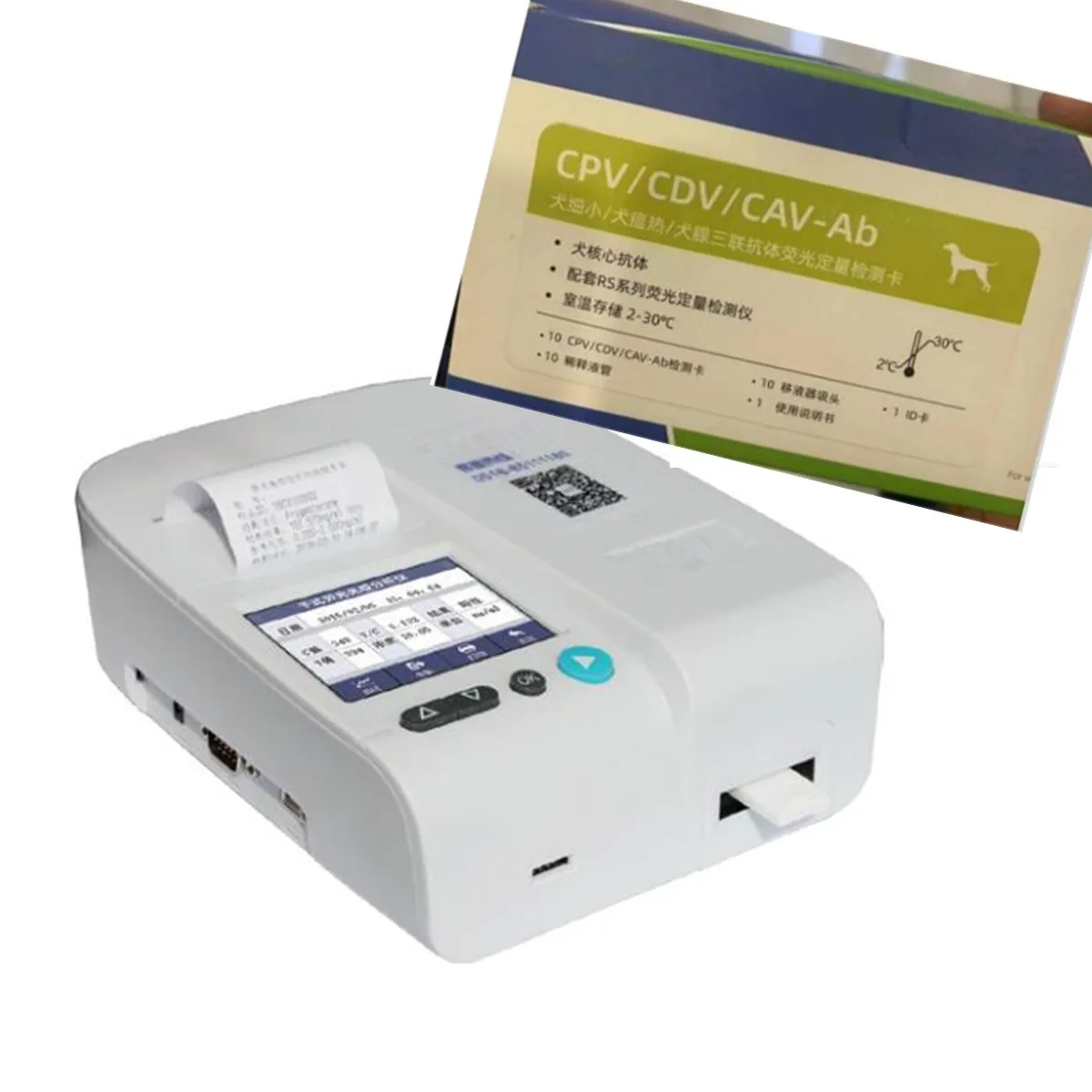 Veterinario Pet Dog Animal Breather Progesterone T4 Fpl Cpl Fpv Cpv Fia Reagenti Per Macchine Per Analisi Del Sangue 10 Pezzi Per Scatola