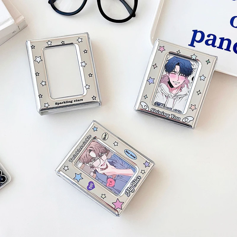 3 Inch Card Organizer Card Book Postcard Storage Book Idol Mini Photo Double Sided Photocards Holder Collector Binder