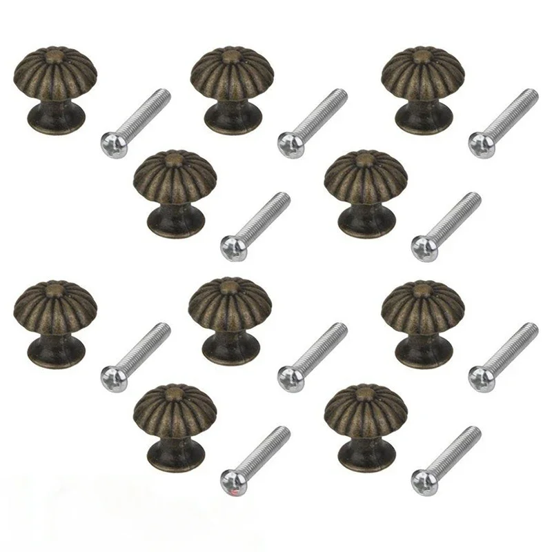Vintage Mini Round Pull Knobs 20 PCs Wardrobe Drawer Bin Jewelry Box Handle Cabinet Knobs