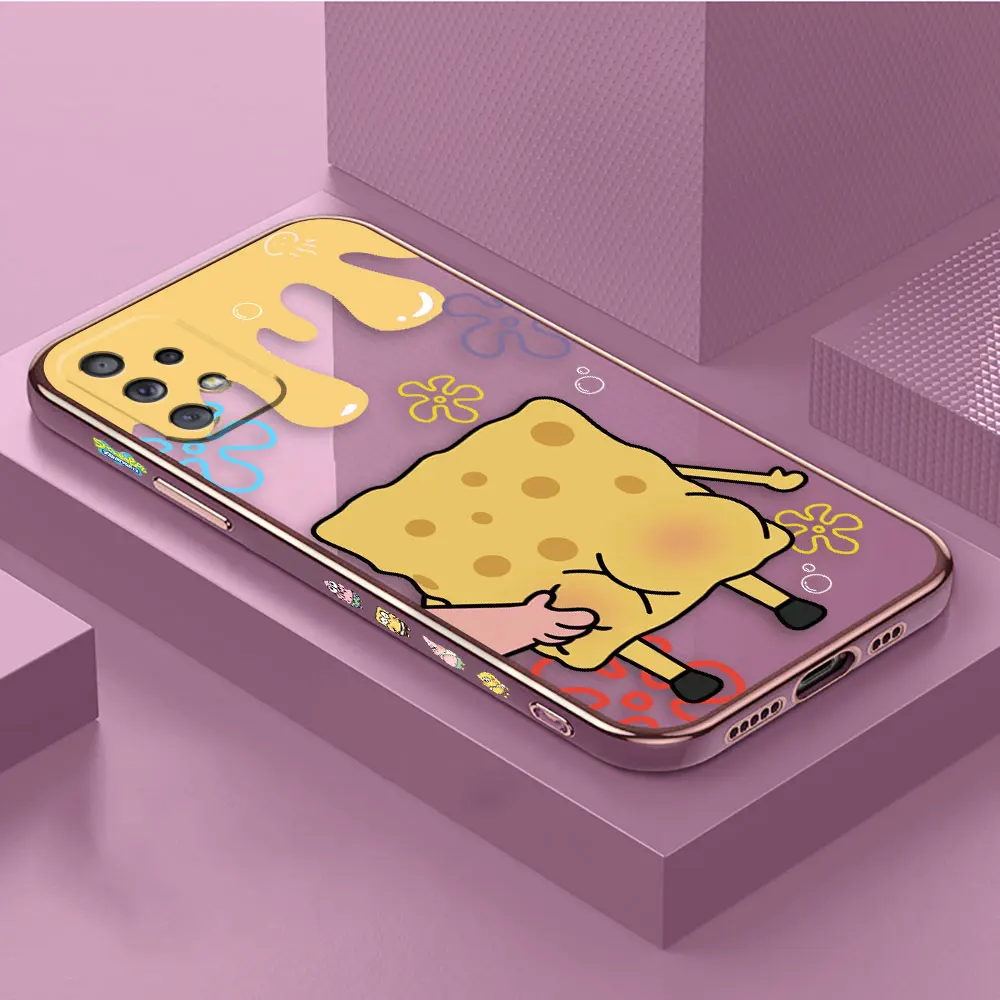 thumbnail image 1 of Smooth E-TPU Phone Case For Samsung A73 A72 A71 A54 A53 A52 A51 A33 A32 A23 A22 A13 A12 A34 A14 5G Case Cute S-SpongeBob Cartoon, 1 of 5