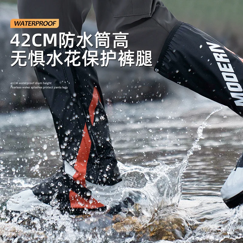 Riding Motorbike Rain Shoe Covers Waterproof Wear Motorbike Tall Rain Shoes Non-slip Foot Cover
