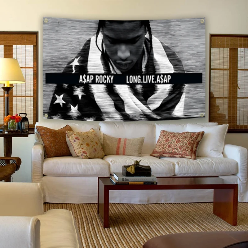 Asap Rockys Flags 3x5fts 2x3fts Rapper Tapestry flag Room Decor