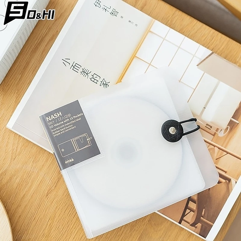 Transparent Color Plastic Disc CD Case DVD Holder Wallet Storage Bag Organizer Cover Bag Box CD DVD Album Box Cases With Buckle cd dvd storage bag cd dvd storage case