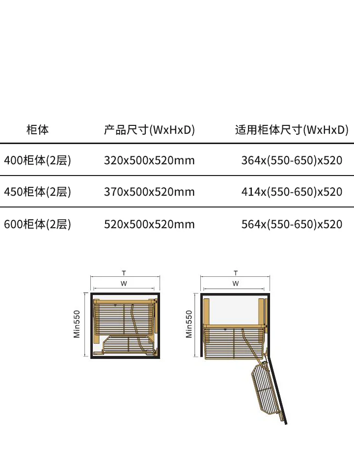 Open door type black crystal bottom cabinet connected pull basket aluminum alloy kitchen cabinet storage built-in storage rack