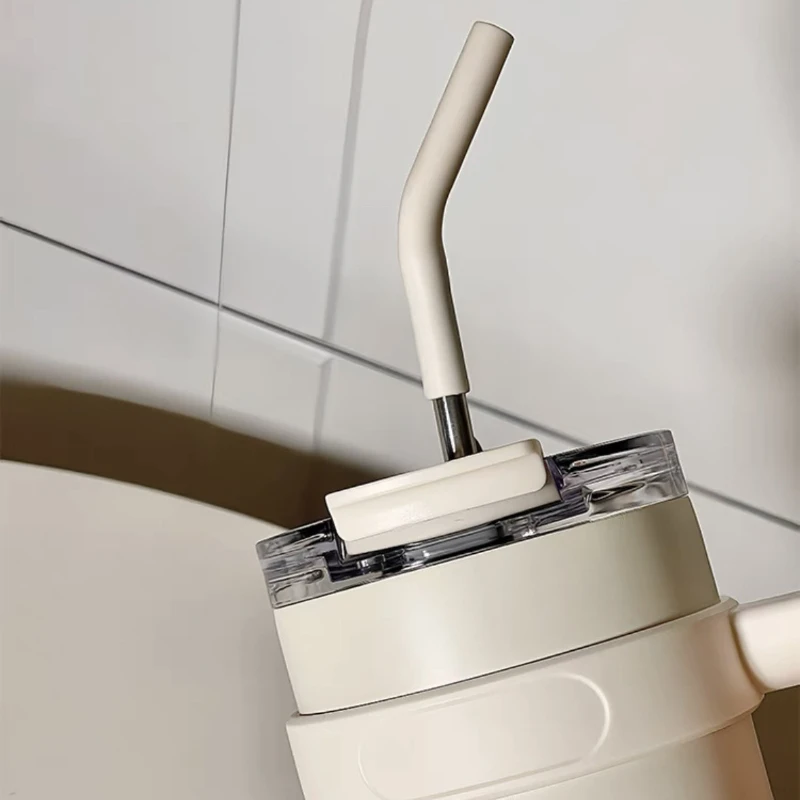 Stainless Steel Insulated Water Bottle with Straw for Hot and Cold Drinks