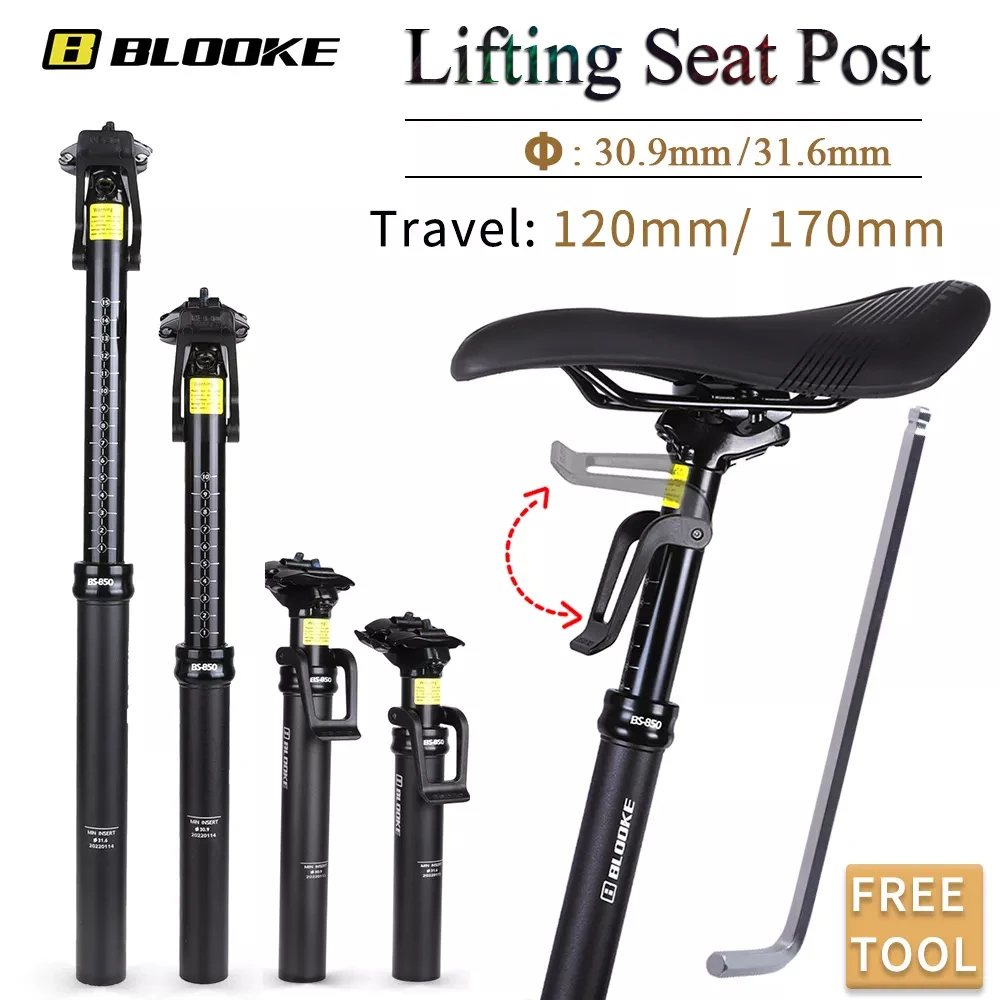BLOOKE Bike Lifting Seatpost 30.9mm 31.6mm MTB Tija Saddle Dropper Seat