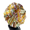 Women Satin Bonnet Cap Double Layer Silky Big Bonnet for Lady Printing Sleep Cap Head Wrap 6