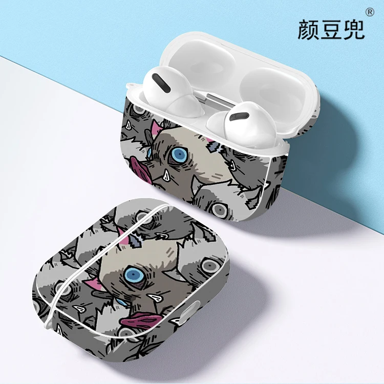 

Hashibira Inosuke Anime For AirPods 2 1 Earphone Cases Black Silicone Protective Cover For AirPods Pro 2 Case For AirPods 3 Case