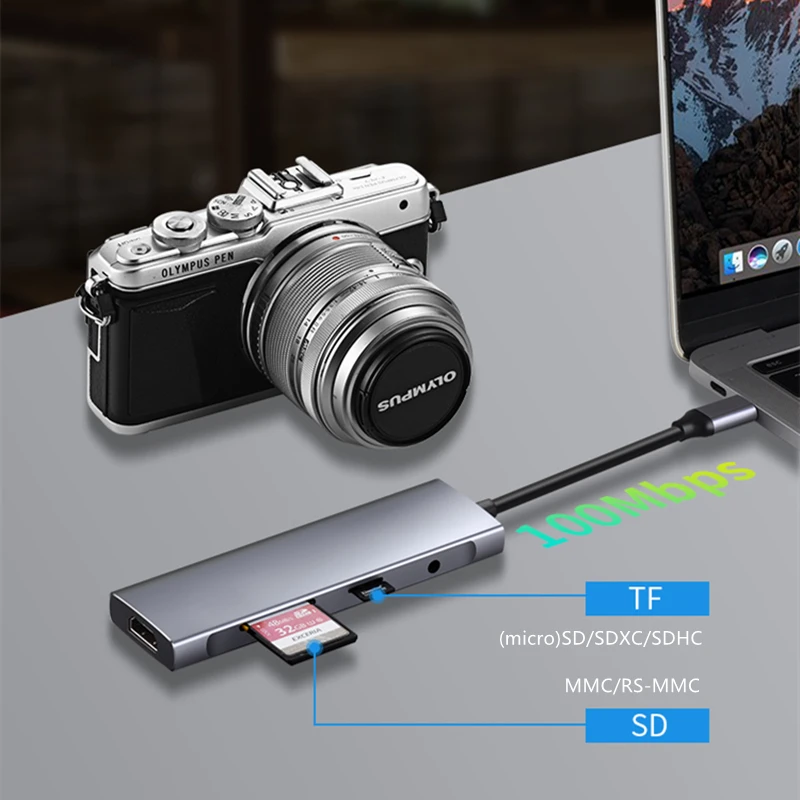 HDMI, USB 3.0, 2.0 Dock, Tipo C,