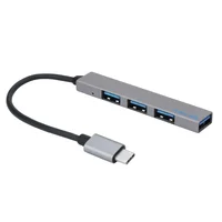 Type-C To 4 Usb Hub Expander Ultra-Thin Mini Portable 4-Port Usb 3.0 Hub Usb Power Interface For Mac-Book Laptop Tablet Comput 2