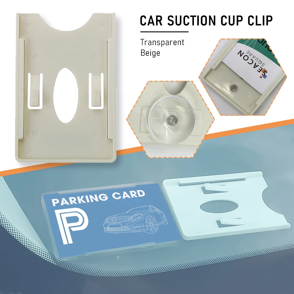 2pcs Car Styling Parking Ticket Clip Auto Fastener Card Bill Holder  Organizer Windshield Stickers 75 x 40mm