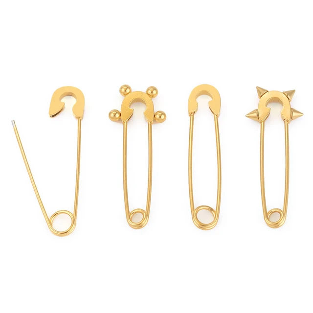 Jewelry Findings Accessories Apparel  Large Decorative Safety Pins - 10pcs  Safety - Aliexpress