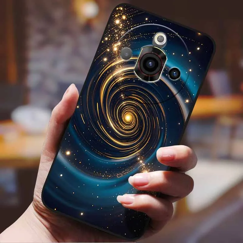Cartoon Anime Shockproof Protective Phone Case - Black Bumper Cover