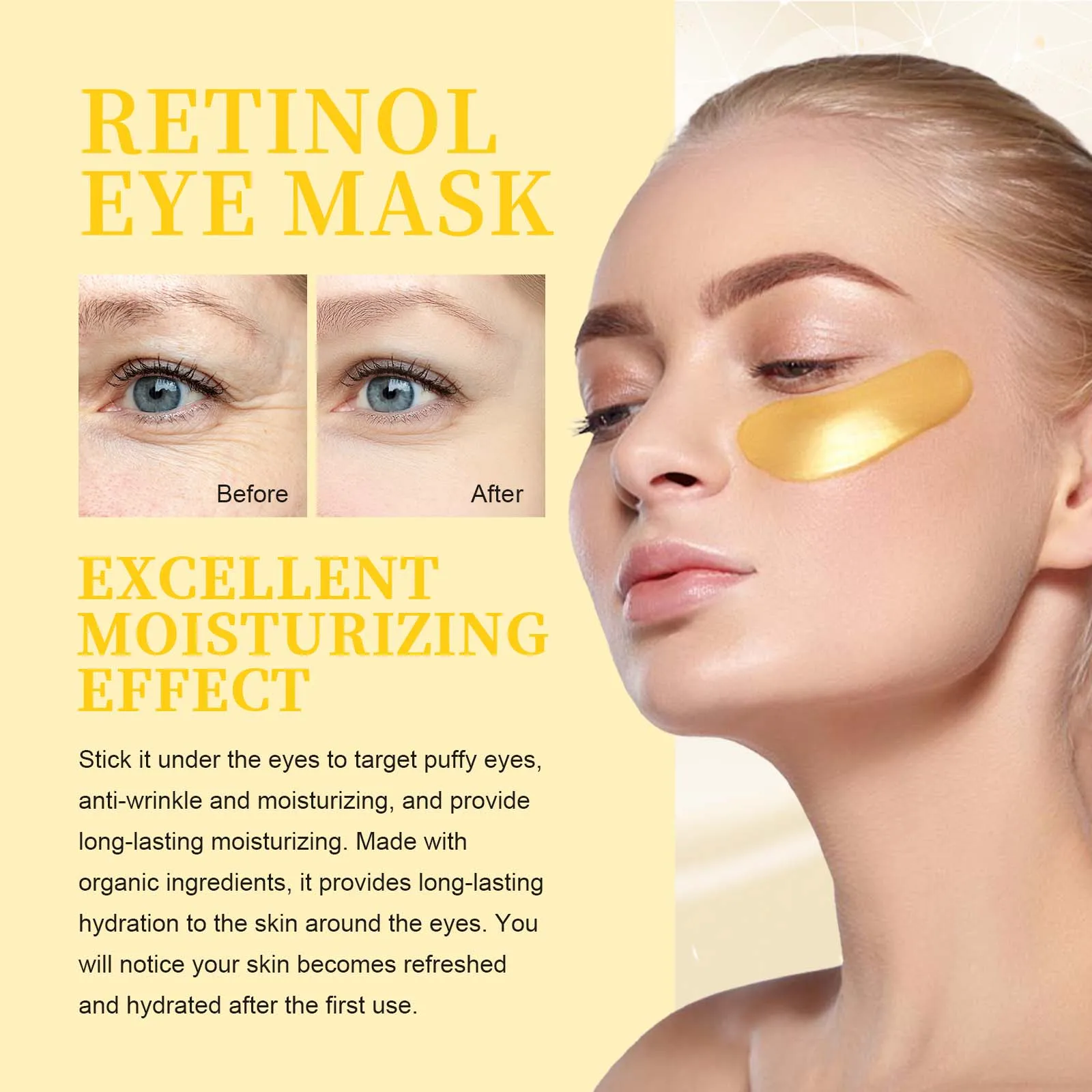 Patchs yeux au rétinol anti-cernes et poches hydratant_voghion.com