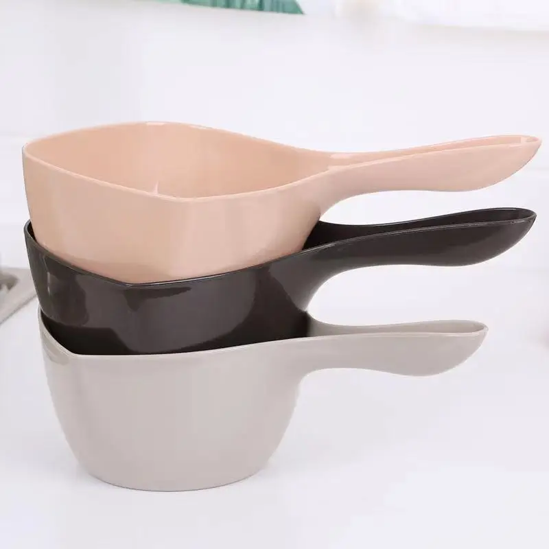 Kitchen Plastic Water Scoops Anti-drop Durable Large Vegetable Fruit Washing Ladle Baby Bath Dipper Shampoo Spoons