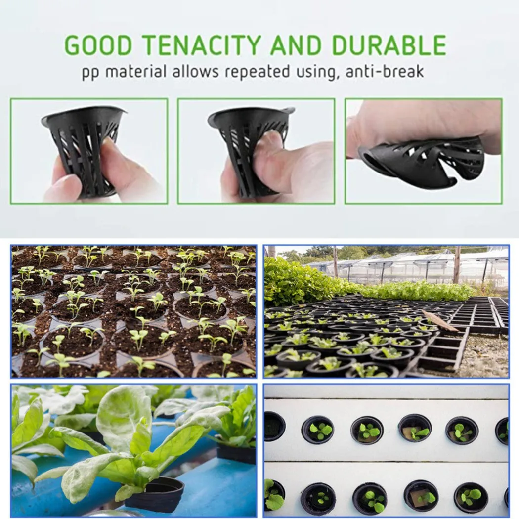 25PCS Pot Net Cup Soilless Mesh Net Basket Plant Veg Grow Nursery Cup Pot Garden Plant Basket Care Supplies