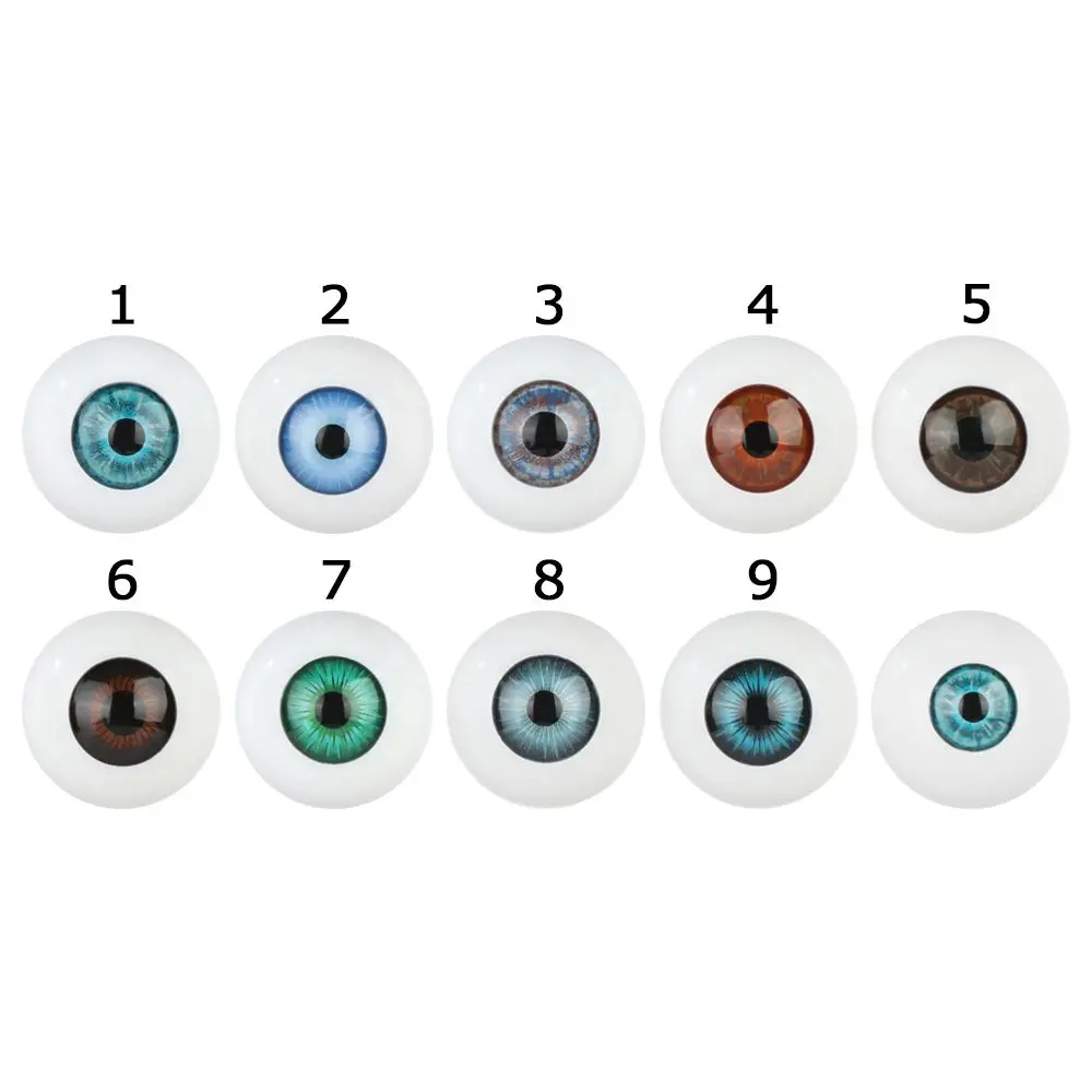 24/30mm Blue Brown Green Doll Acrylic Eyes Doll Eyeball For BJD Doll Making Crafts DIY Eyes Accessories Safety Doll Animals Part 4
