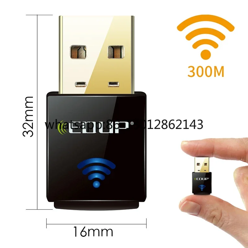 노트북 데스크탑 무선 네트워크 인터페이스 카드 USB 미니 무선 신호 수신기 무선 와이파이 N1556-300M