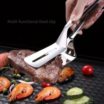 Pinze da cucina Pinza multiuso in acciaio inossidabile di alta qualità Clip per pane/Morsetti per bistecche/Morsetto per bistecche fritte/Pinze per barbecue 1